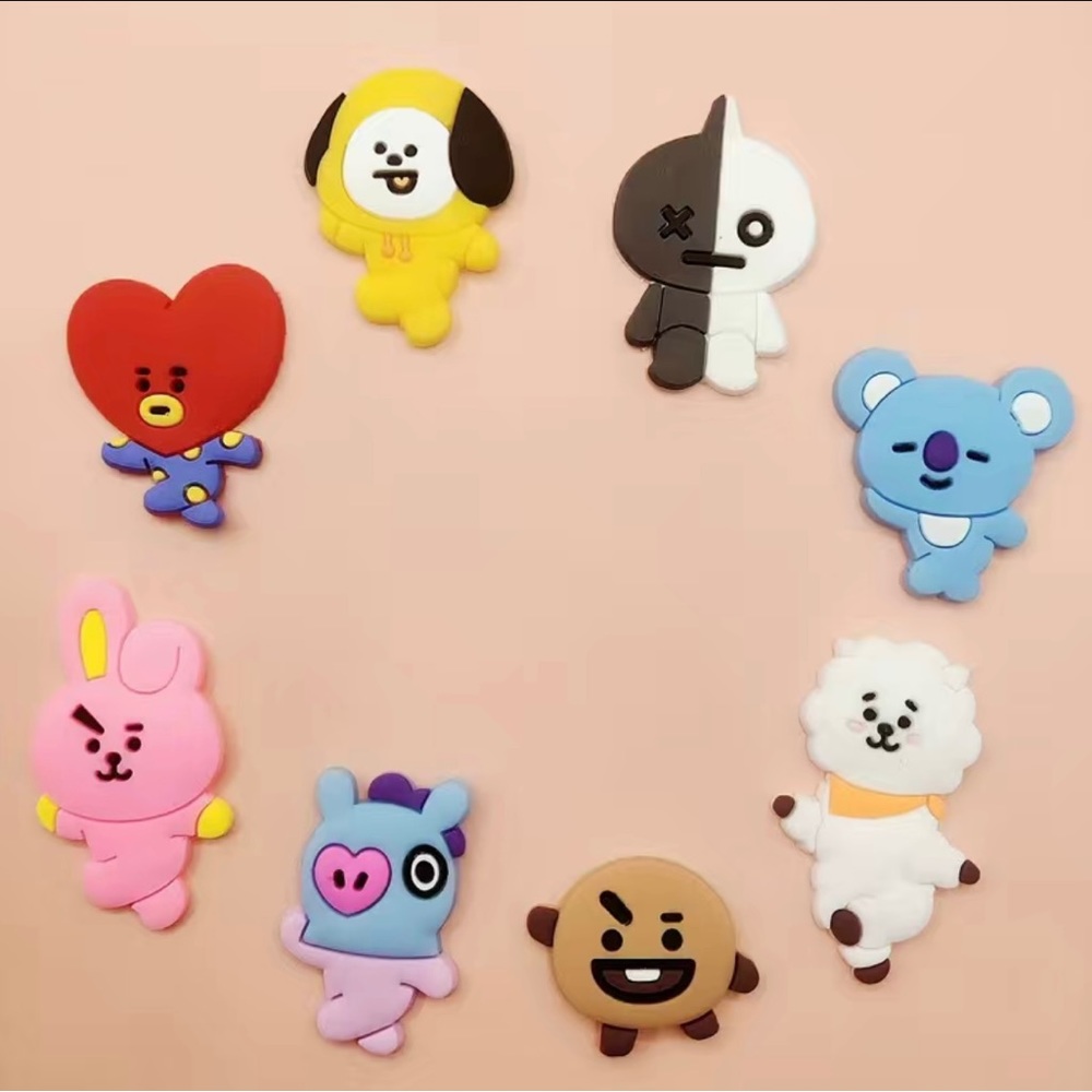 New 10 Piece BTS BT21Decorative Charms - Picture 3 of 4